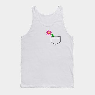 Pocket Flower Tank Top